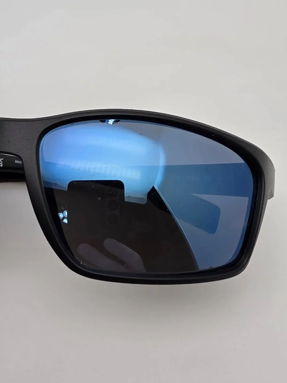Native Kodiak XP XD9037 Matte Black Frame Polarized Blue Mirror Lens Sunglasses